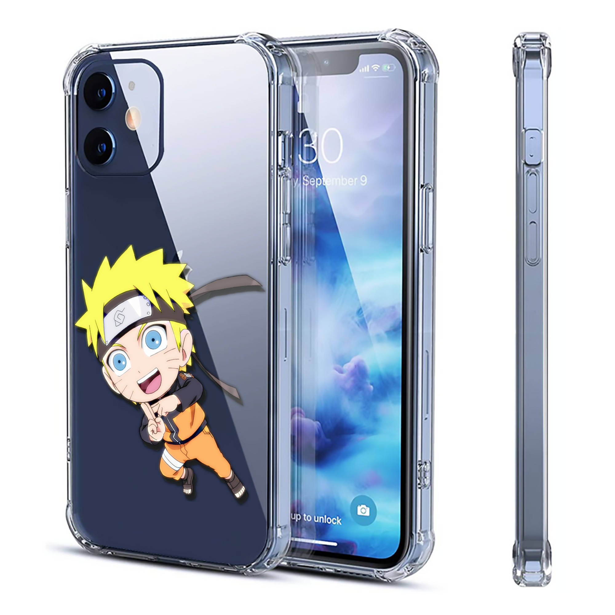 （画像用） NARUTO -ナルト- うずまき ナルト Uzumaki Naruto 【iPhone 12シリーズ対応】透明スマホケース（クリアソフトケース）